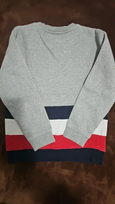 Polerón Tommy Hilfiger gris con franjas - miniatura 3