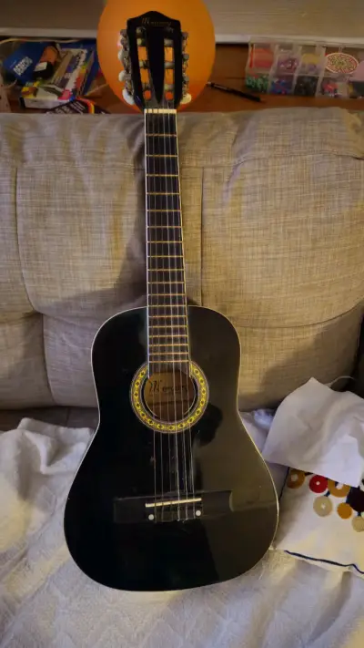 Guitarra acústica para niños Mercury negra - miniatura 1