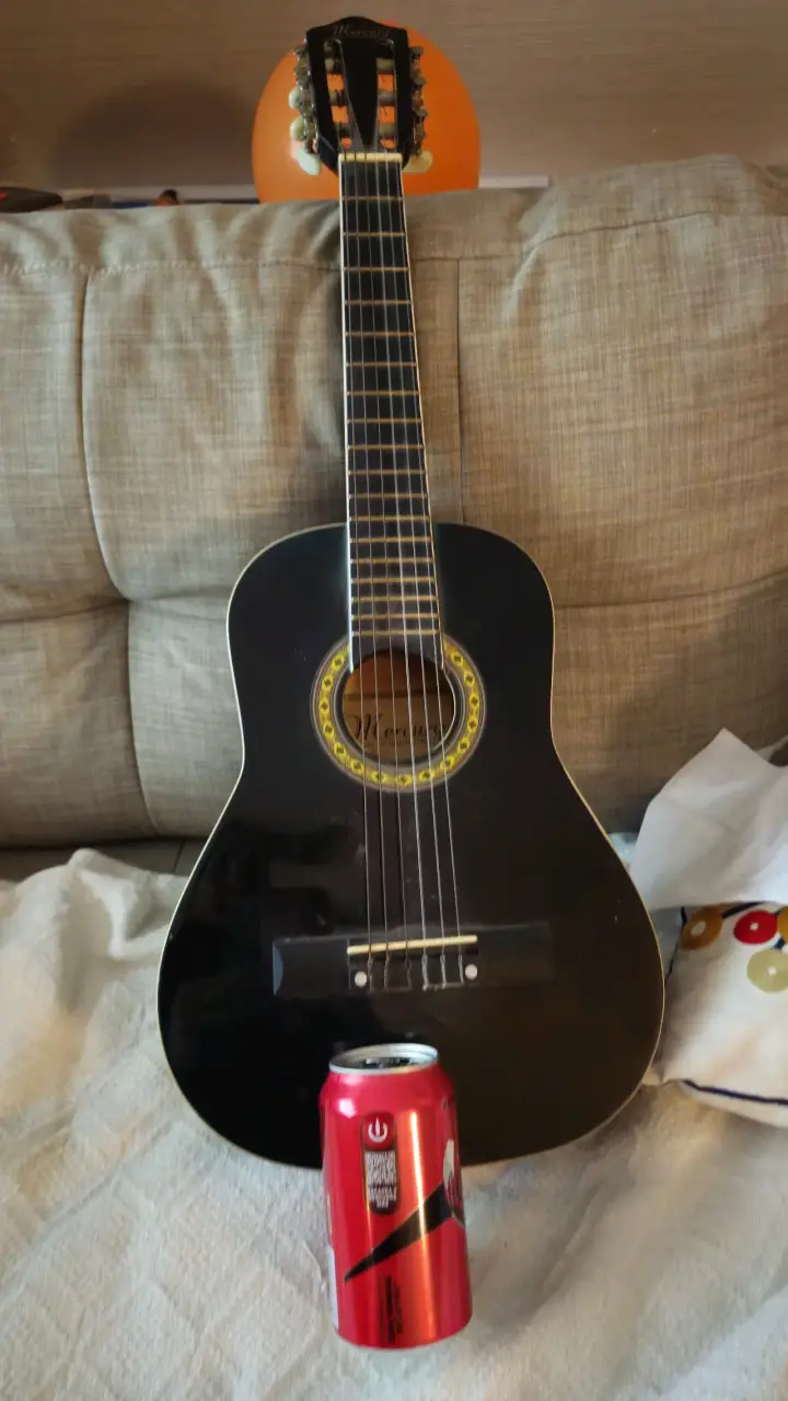 Guitarra acústica para niños Mercury negra - 3