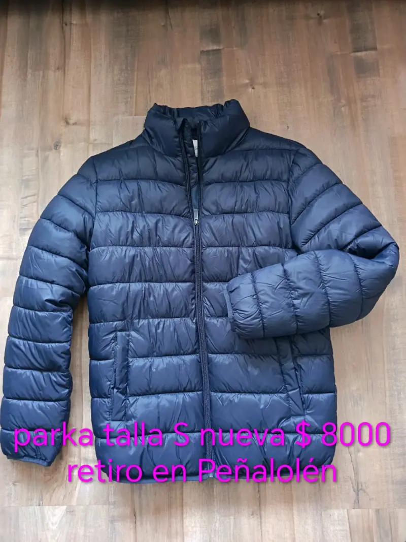 Parka azul talla S nueva - 1
