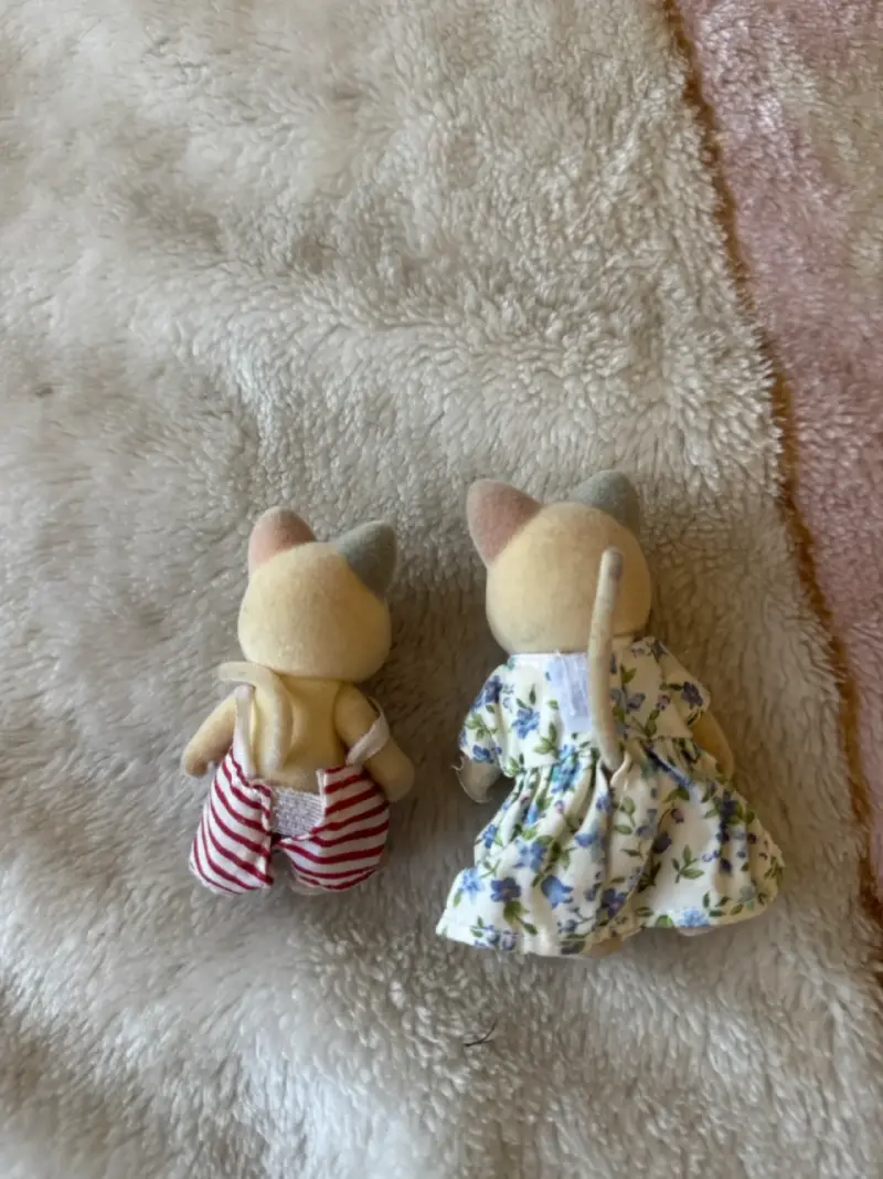 Sylvanian families gatos whiskers vintage 2 unidad - 2