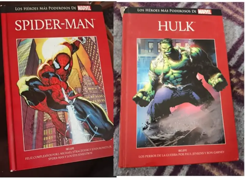 Colección de cómics Marvel Spider-Man y Hulk