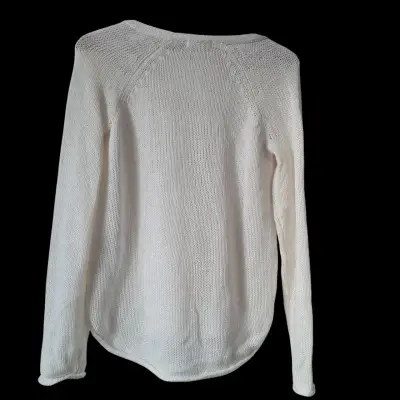 Suéter H y M blanco de punto para mujer - miniatura 2