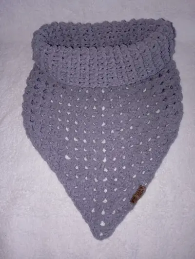 Cuello tejido multicolor para invierno - miniatura 3