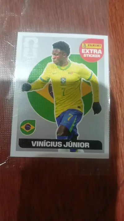 Lámina Panini Vinícius Júnior Brasil - miniatura 1
