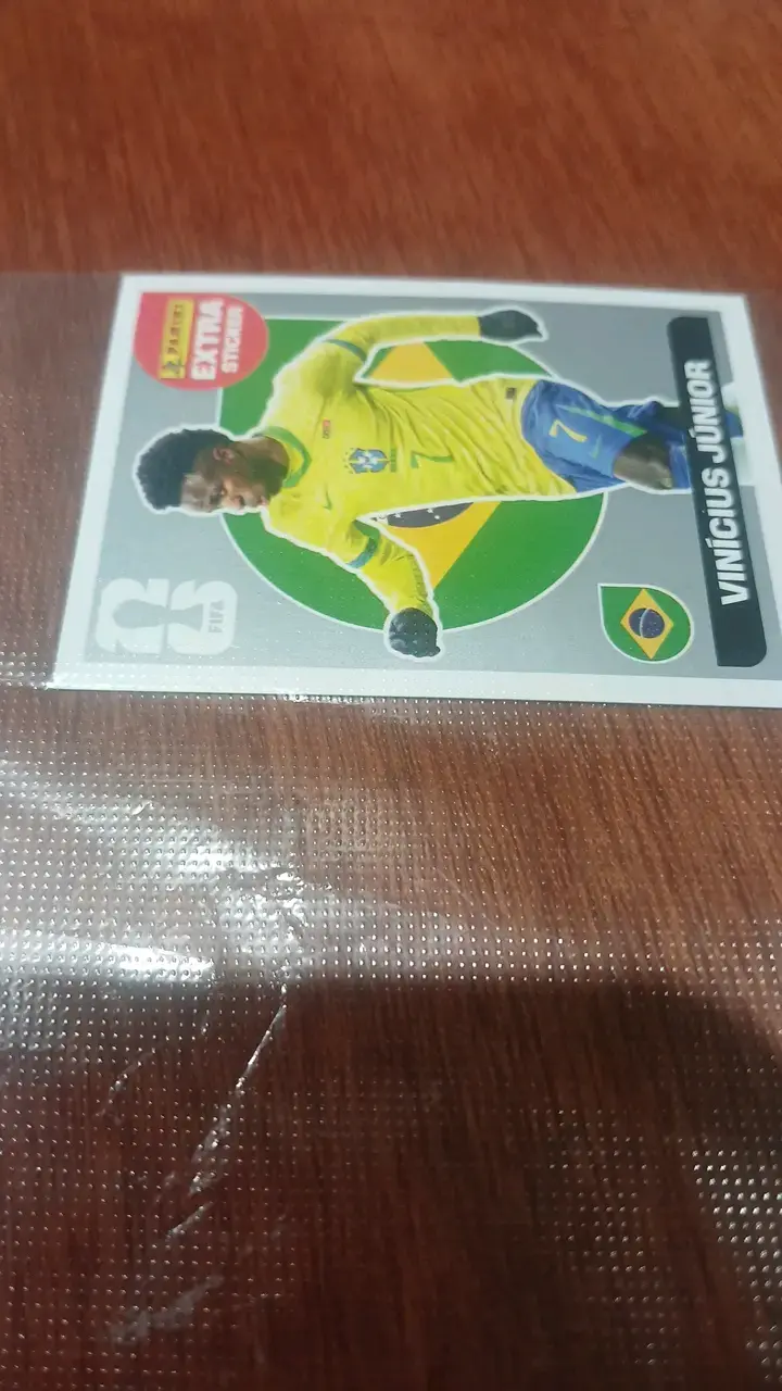 Lámina Panini Vinícius Júnior Brasil - 3