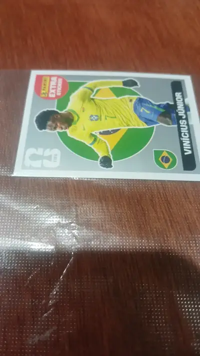 Lámina Panini Vinícius Júnior Brasil - miniatura 3