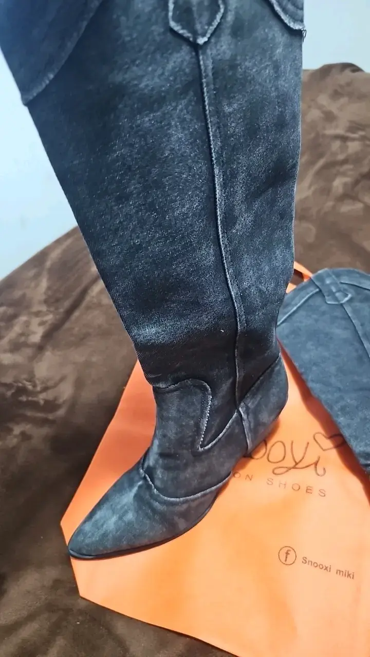 Botas vaqueras denim Snooxi - 3