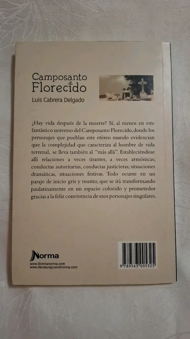 Libro Camposanto Florecido de Luis Cabrera Delgado - 2