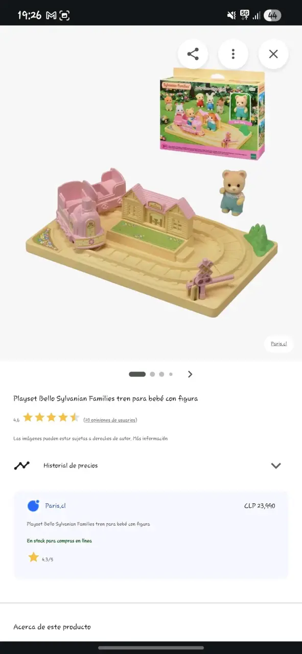 Sylvanian  Families tren con estación y oso - 2