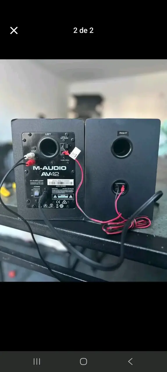 Parlantes M-Audio AV42 y Samsom para estudio - 2