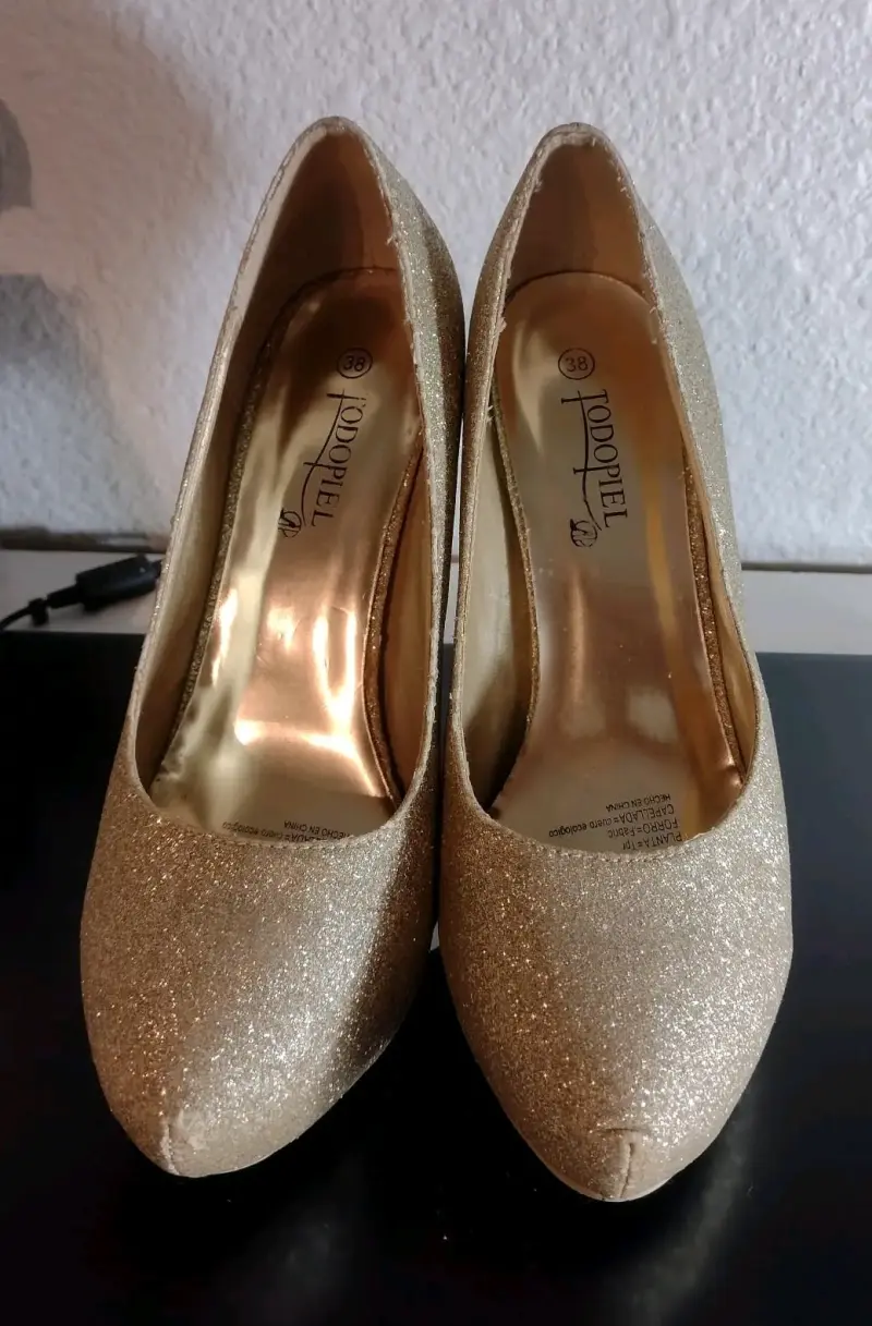 Tacones dorados Todopiel 38 - 2