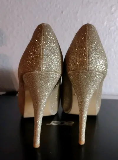 Tacones dorados Todopiel 38 - miniatura 3