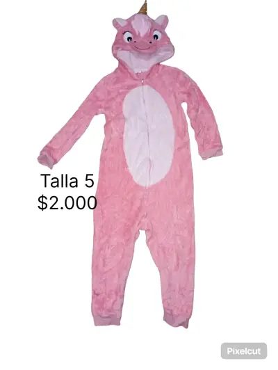 Pijama enterito infantil con capucha de animal - miniatura 2