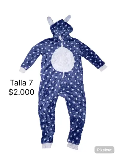 Pijama enterito infantil con capucha de animal - miniatura 5