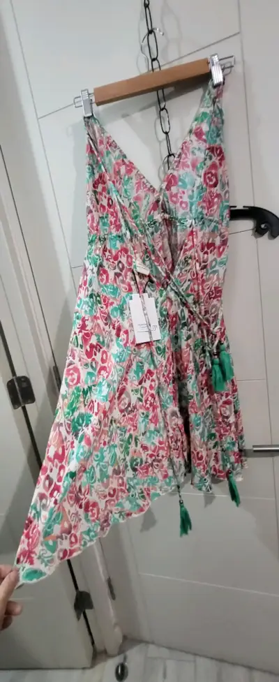 Vestido largo estampado floral - miniatura 3