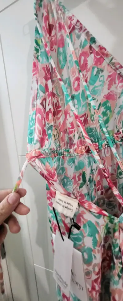 Vestido largo estampado floral - miniatura 5