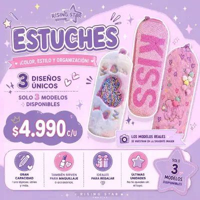 Estuches Rising Star con diseños únicos - miniatura 1