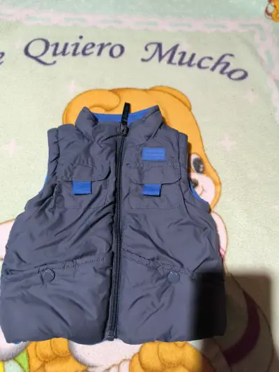 Chaqueta sin mangas reversible black and blue - miniatura 1