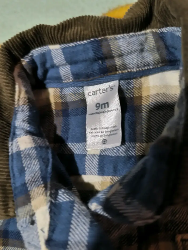 Conjunto infantil camisa y pantalón azul carters - 2