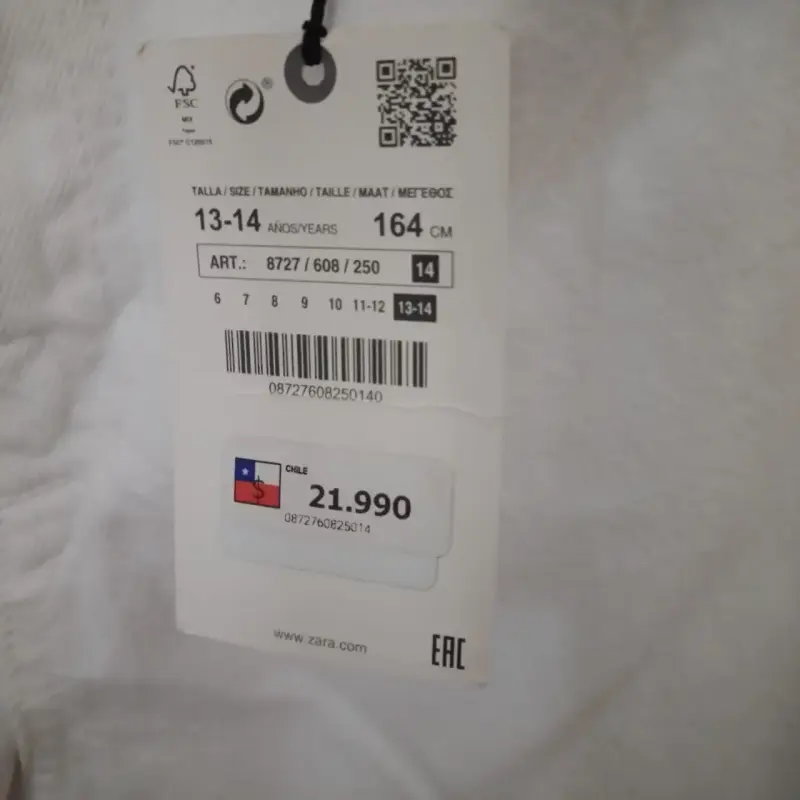 Jeans blancos Zara para adolescentes - 2