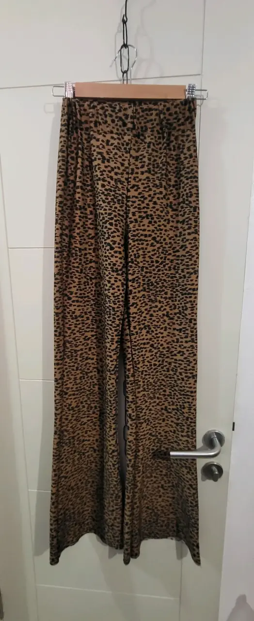 Pantalones anchos estampado animal print - 2