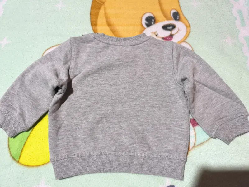 Polerón gris infantil con diseño de dinosaurio - 3