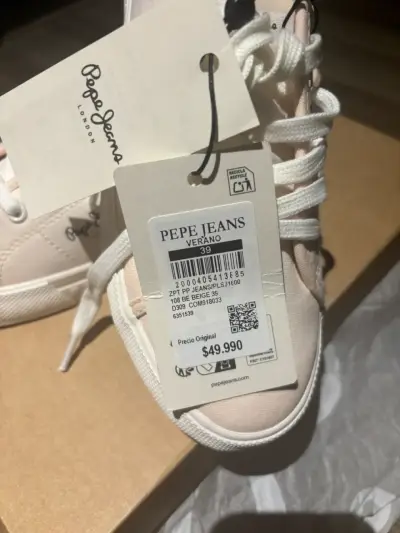 Zapatillas Pepe Jeans beige talla 39 - miniatura 1