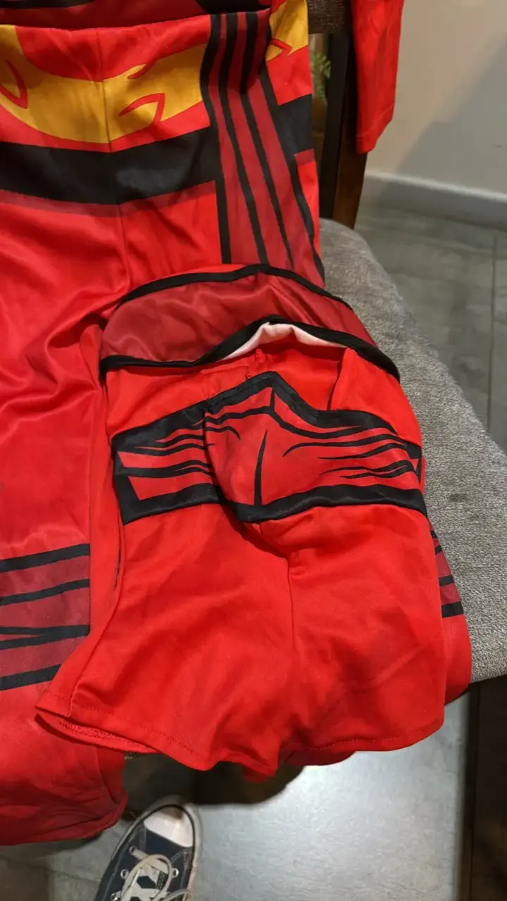 Disfraz infantil de ninja rojo - 2