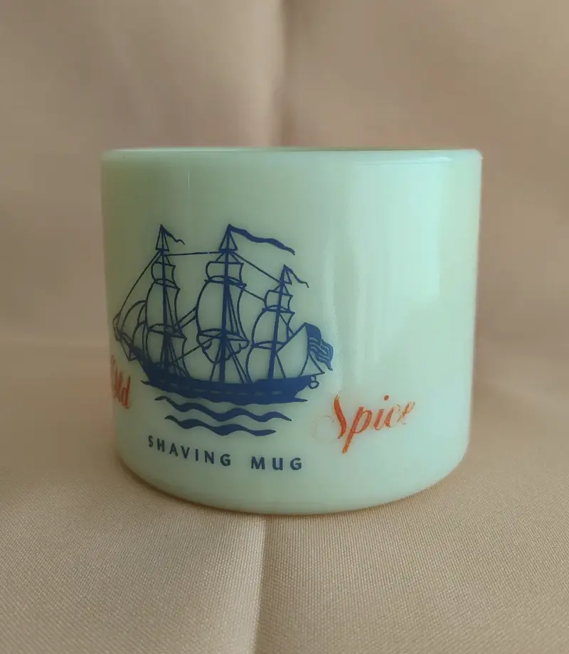 Taza de afeitar Old Spice vintage - 4