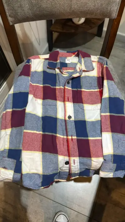 Camisa de franela a cuadros Gap niño - miniatura 1