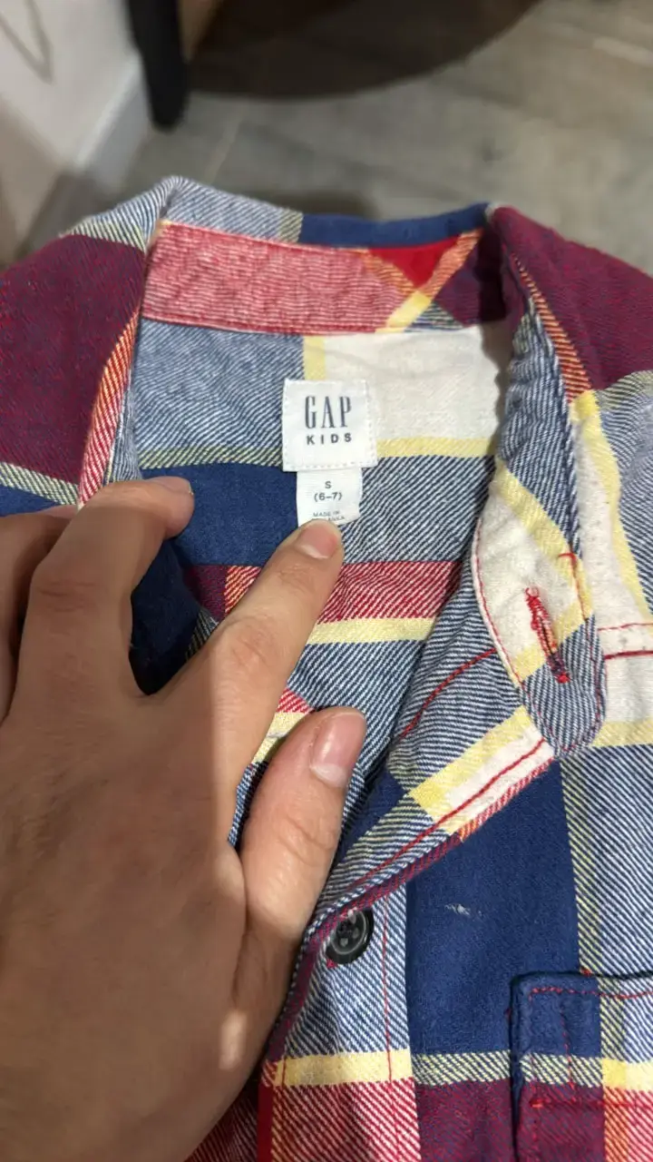 Camisa de franela a cuadros Gap niño - 2