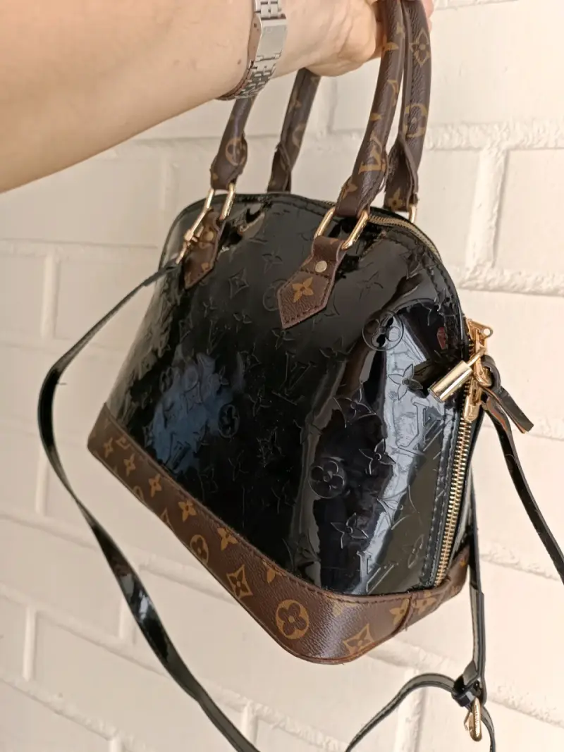 Bolso de mano Louis Vuitton negro y marrón - 2