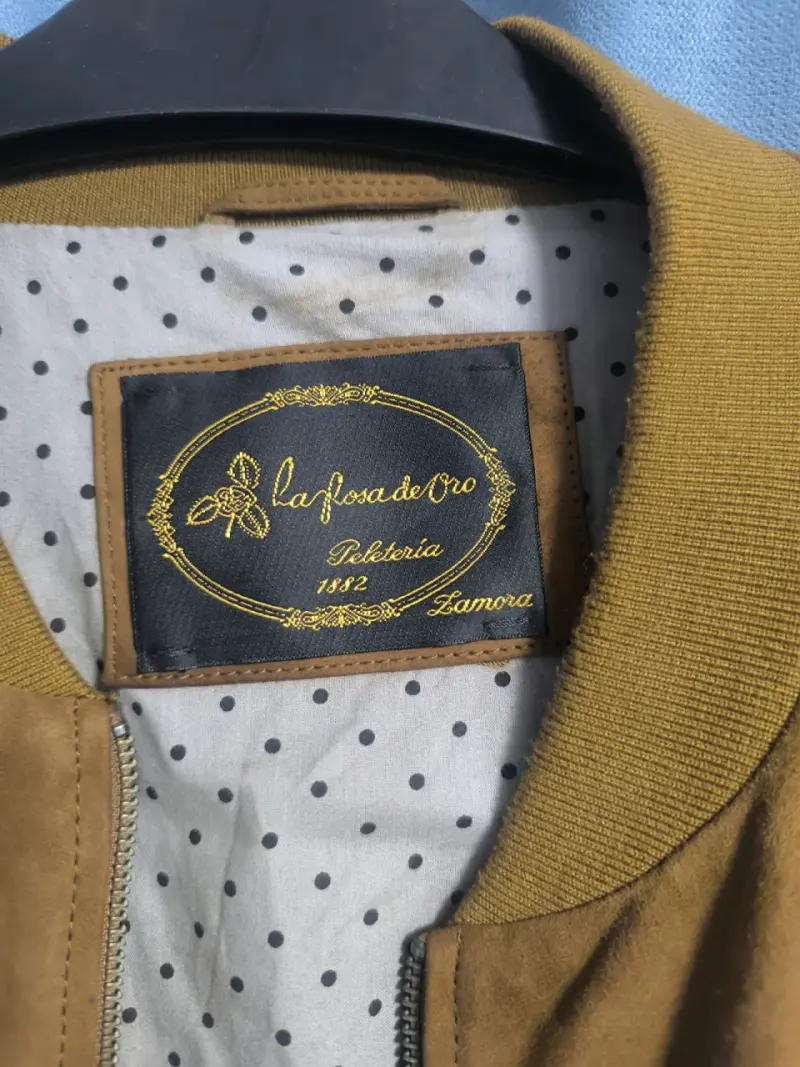 Chaqueta bomber de gamuza marrón - 4