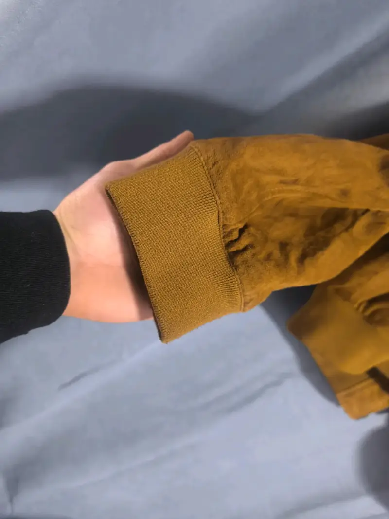 Chaqueta bomber de gamuza marrón - 6
