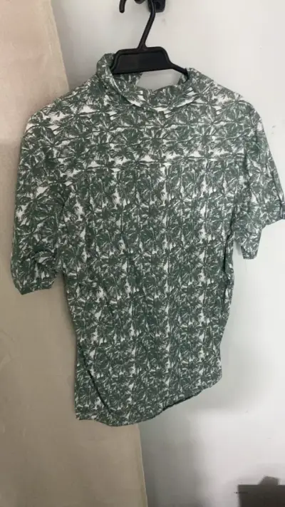 Camisa estampada de palmeras verde - miniatura 3