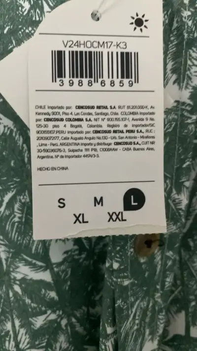Camisa estampada de palmeras verde - miniatura 4