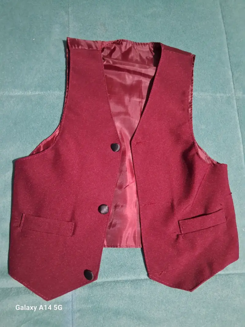 Traje formal para niño color burdeos - 3