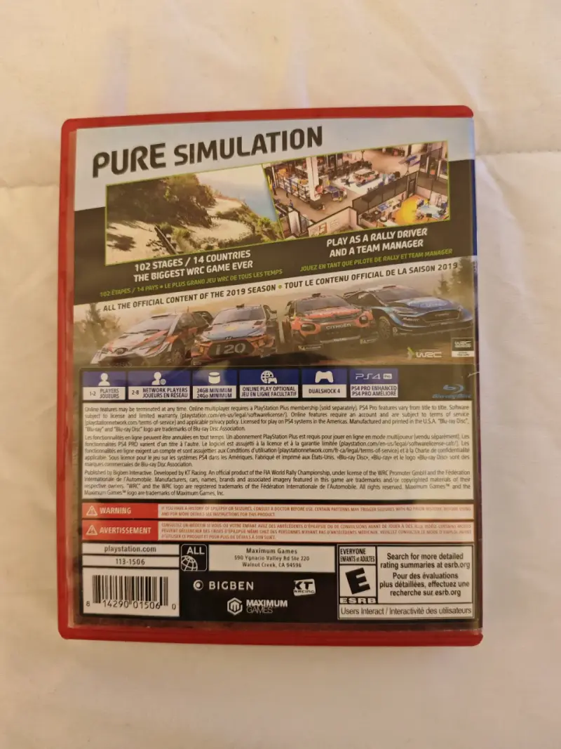 Juego PS4 WRC 8 The Official Game - 2