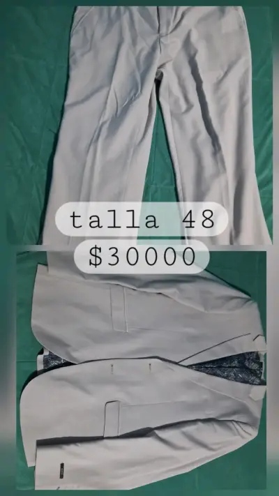 Traje gris talla 48 para hombre - miniatura 1
