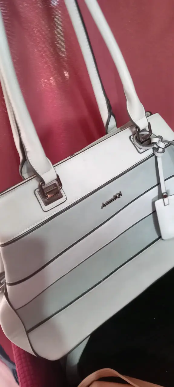 Bolso blanco de cuero Aomeiqi elegante - 2