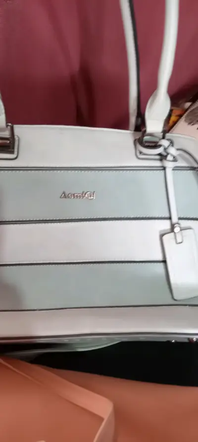 Bolso blanco de cuero Aomeiqi elegante - miniatura 3