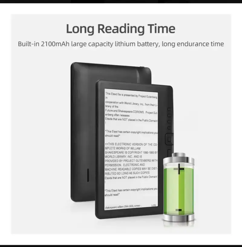 Lector de E-book portátil de 7 pulgadas - 2