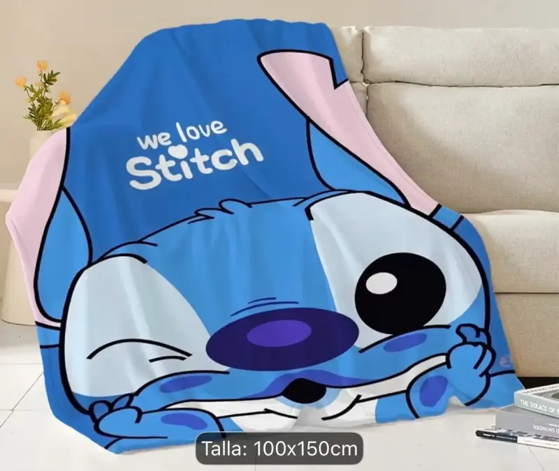 Manta Polar Stitch azul - 2