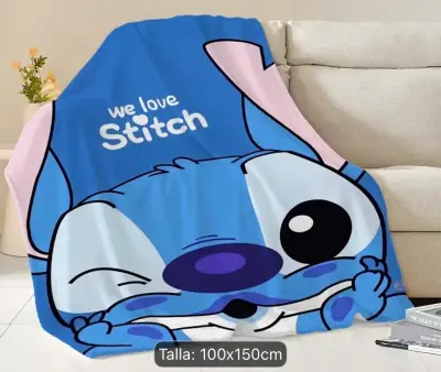 Manta Polar Stitch azul - miniatura 2