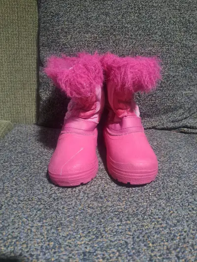 Botas de invierno para niña Gray Wolf rosadas - miniatura 2
