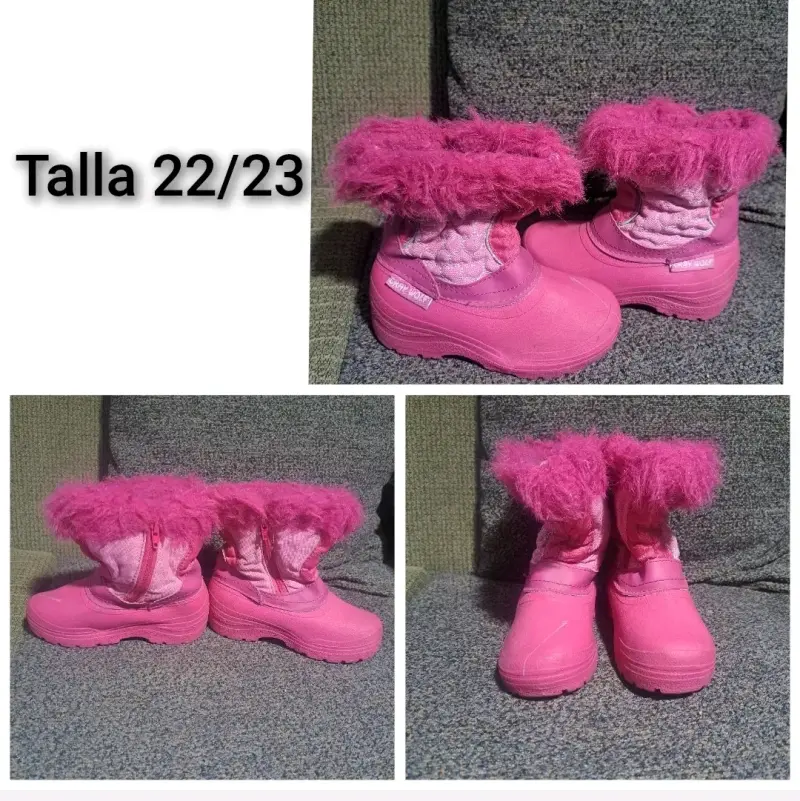 Botas de invierno para niña Gray Wolf rosadas - 3