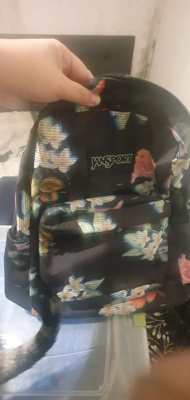 Mochila Jansport floral negra - 4