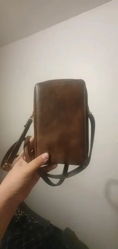 Cartera de mano marrón - miniatura 2