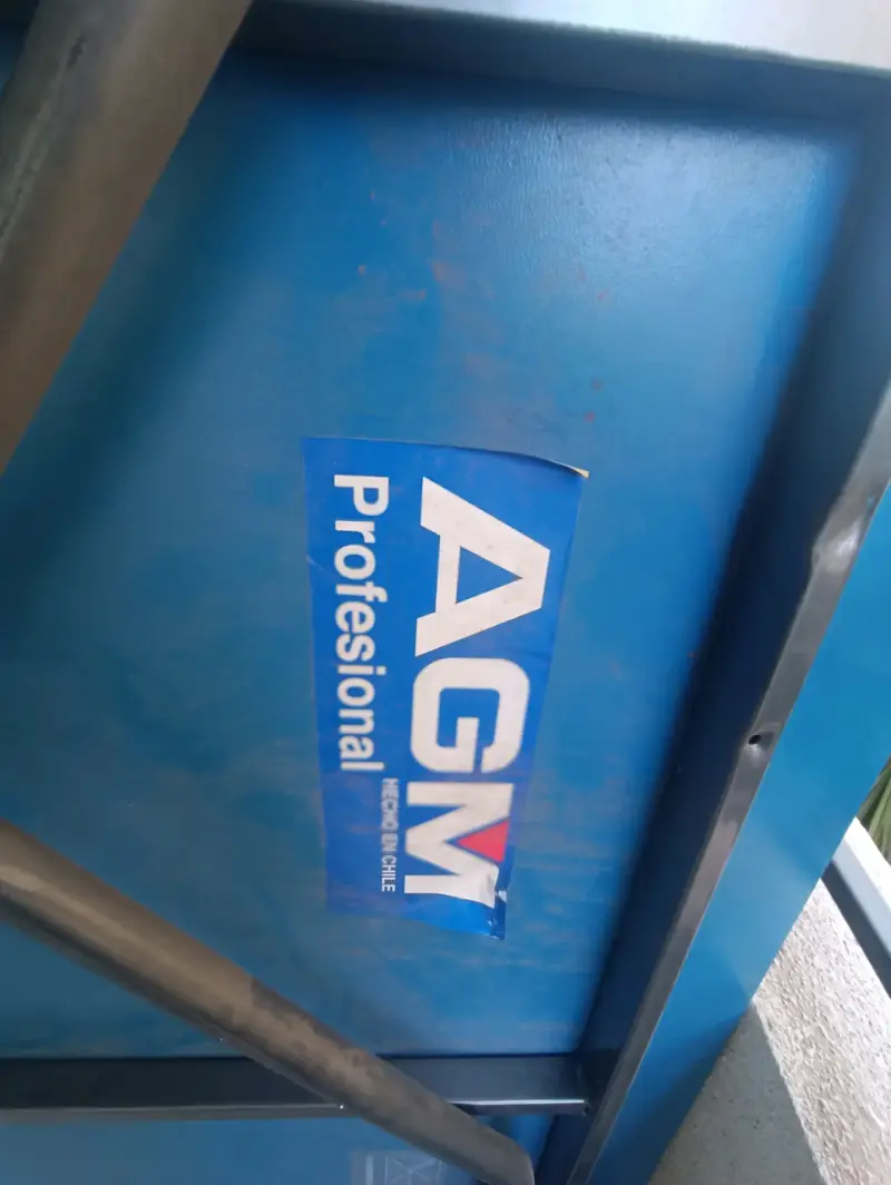 Mesa de ping pong AGM plegable azul - 2